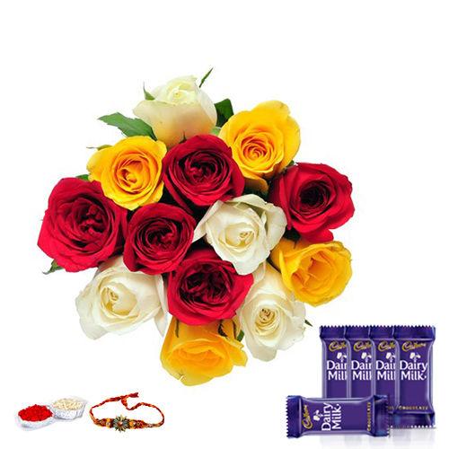 Colorful Wish - Rakhi & Dairy Milk