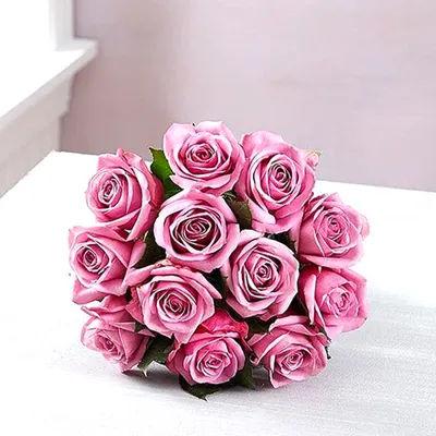 One Dozen Pink Roses